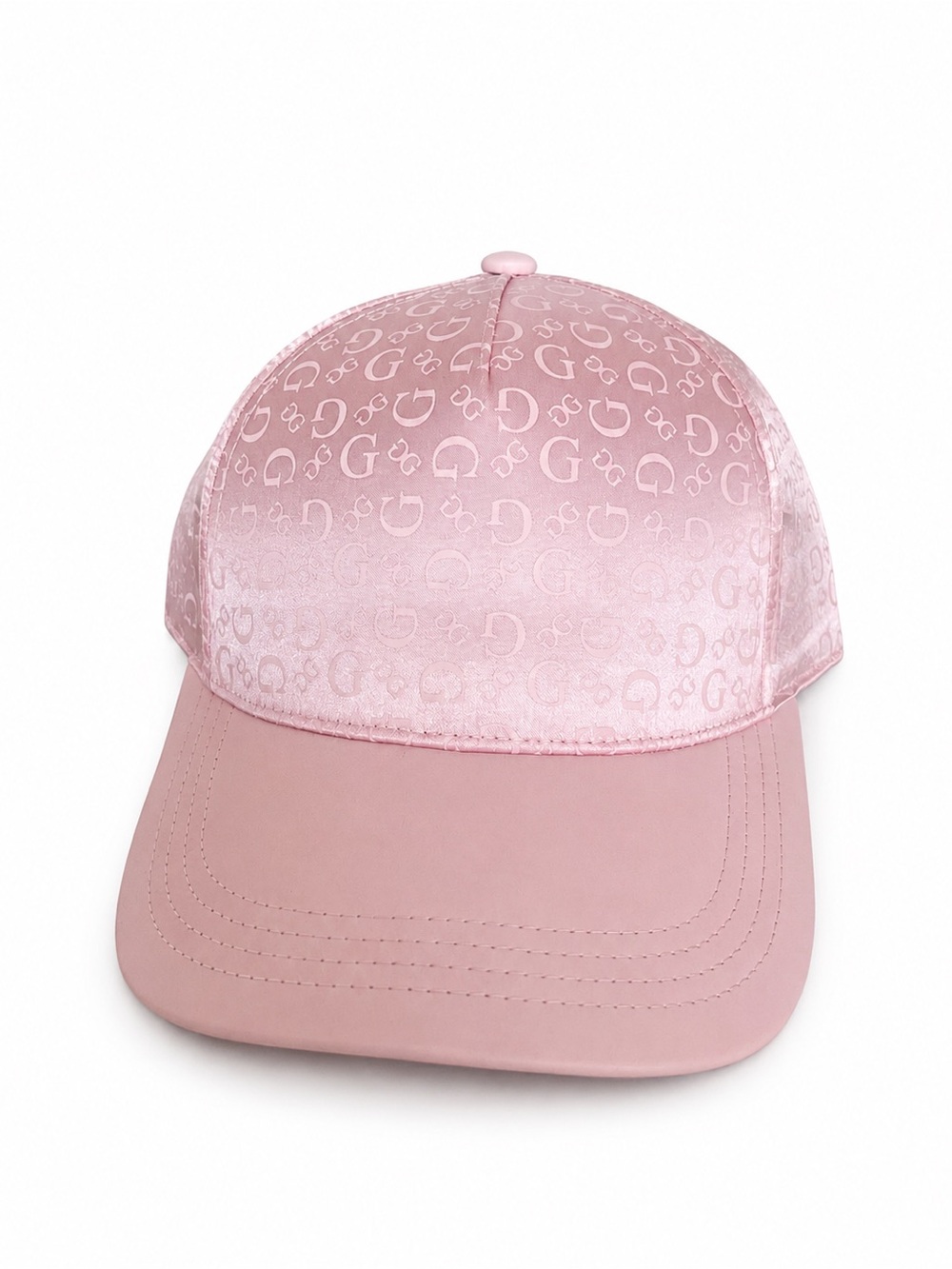 Guess - Women's Pink Logo-Print Baseball Cap